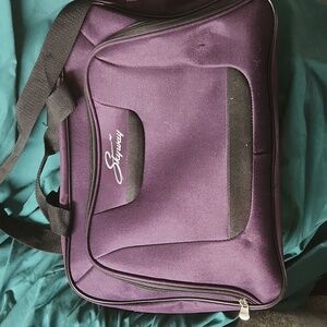 Skyway Crossbody Bag Tote Purple 16 x 12 EUC
